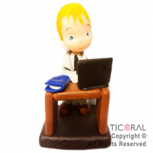 ADORNO HOME OFFICE HOMBRE PORCELANA FRIA x 1